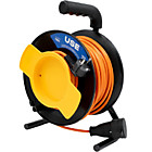 Удлинитель USE ПВС 2200 Вт 30м на садовой катушке с заземлением USE303-019